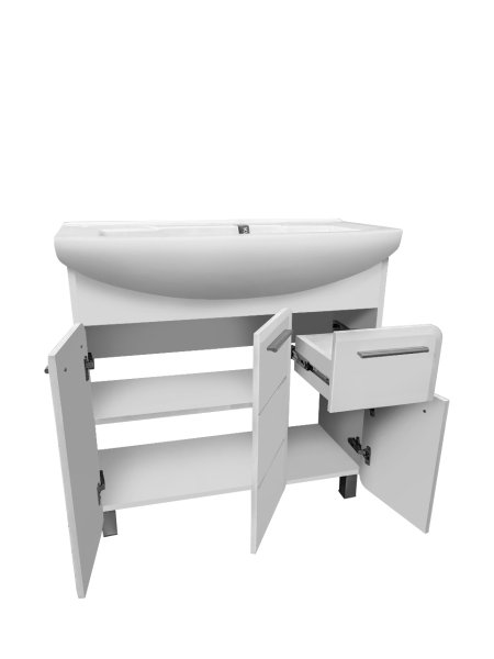 Тумба Runo Эрика 85 под умывальник Элеганс 85 (00-00004915)
