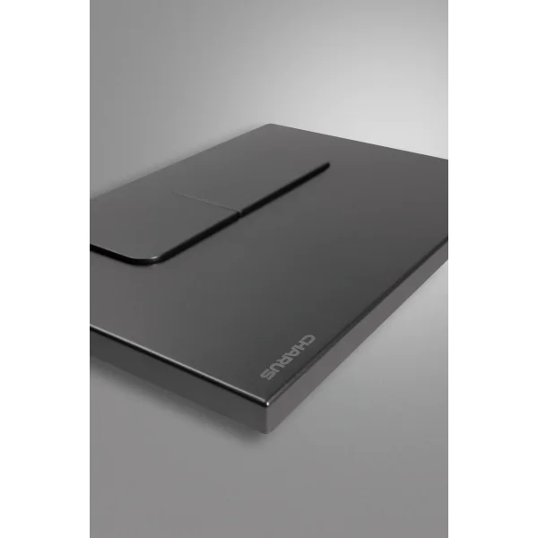 Кнопка смыва Charus Elegia FP.320.GRP.01 для инсталляции, графит матовый