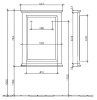 Тумба с раковиной Villeroy & Boch 89952001 Hommage 70 белая