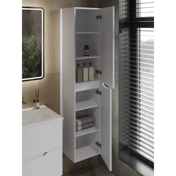 Пенал Orange Line Li-35Puw подвесной R, белый матовый