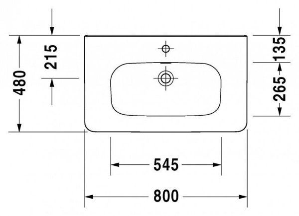 Мебель для ванной Duravit DuraStyle 80 темный каштан 2 ящика