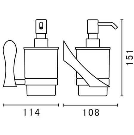 Дозатор Art&Max  Elegant AM-1599Z хром