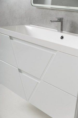 Мебель для ванной BelBagno Vittoria VITTORIA-1000-2C-SO-BL 100 белая глянцевая