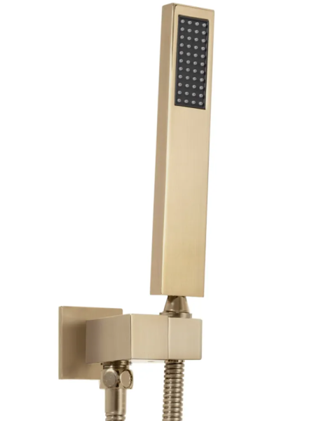 Душевая система REA FENIX DAVIS GOLD MATT + BOX золотой матовый с термостатом, REA-P6358