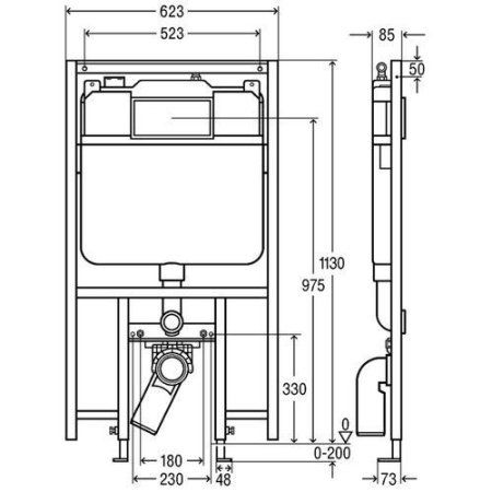 Система инсталляции для унитазов Viega Eco Plus 686185