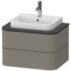 Тумба под раковину Duravit Happy D.2 Plus HP496009292 65 каменно-серый лак