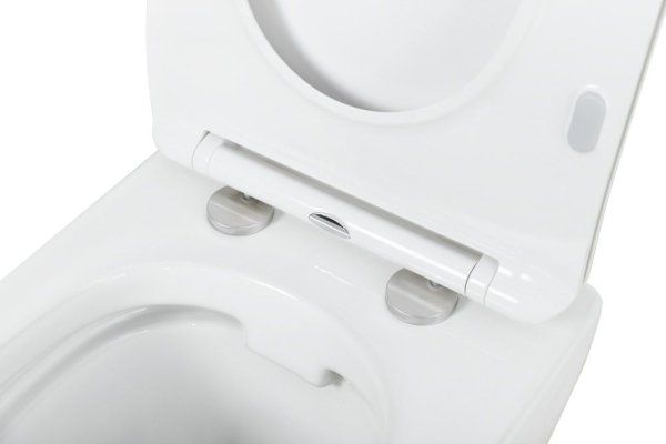 Унитаз подвесной Cezares Stylus CZR-513-TH-R с сиденьем soft close BelBagno BB2034SC белый
