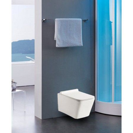 Унитаз GR-4441S (520*355*350) подвесной БЕЗОБОДКОВЫЙ  с тонкой крышкой