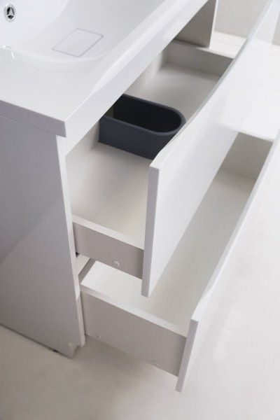 Тумба с раковиной BelBagno Marino MARINO-600-2C-PIA-BL-P 60 bianco lucido