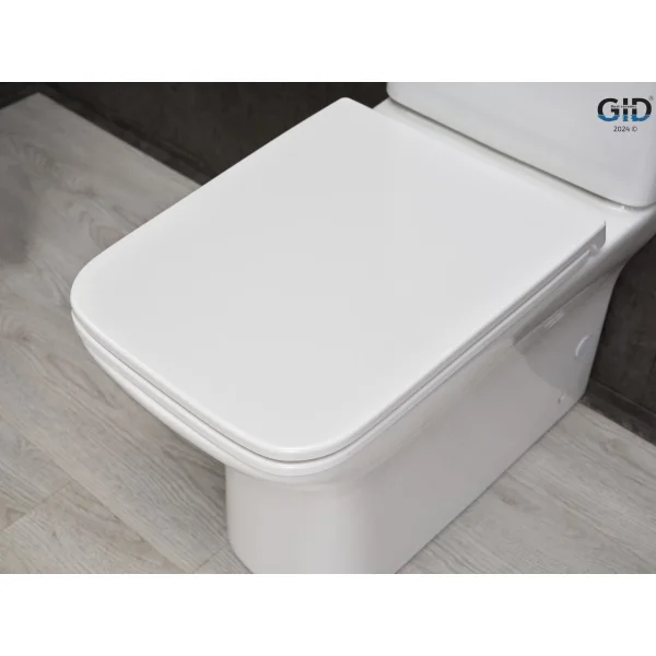 Унитаз-компакт GID Tn2125 безободковый, с сиденьем микролифт, белый