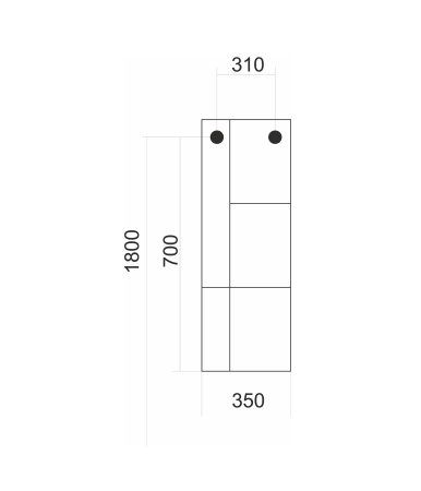 Модуль для зеркала MIXLINE Аврора-35 белый (533845)