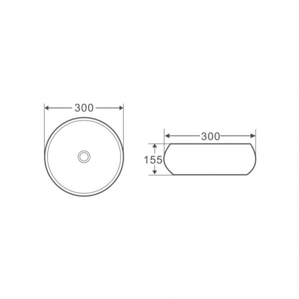 Раковина BelBagno BB1114 30 см белый