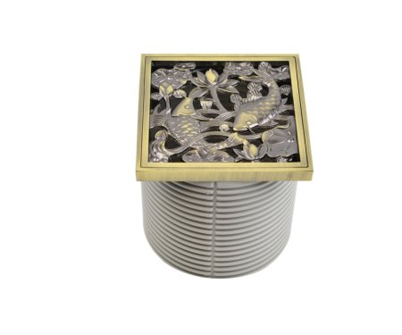 Решетка BRONZE DE LUXE "Рыбы" для трапа (21980)