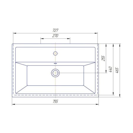 Раковина Aqwella Гранд 750 4640021062074