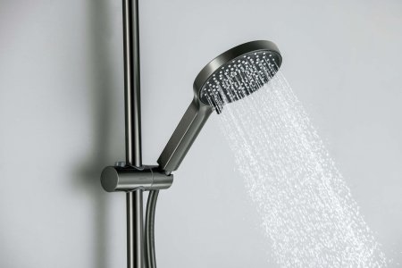 AQ2022BGM ЛУГАНО душевой гарнитур, оружейная сталь