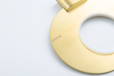 Мыльница стеклянная Gappo G3TE09NR02YS-3HM, золотой сатин