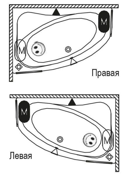Ванна акриловая Riho Lyra BA6300500000000 170x110 R