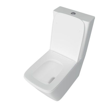 Унитаз напольный безободковый Teymi Helmi, сиденье микролифт T40308