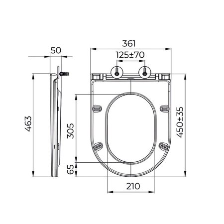 Крышка-сиденье для унитаза Terminus Классик  92S02SW, белый