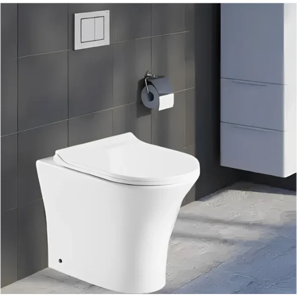 Унитаз приставной Ceruttispa Bernina F CT7842 безободковый, с сиденьем микролифт, белый