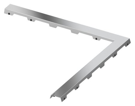 Решетка Tece TECEdrainline Steel II 611282 120х120 угловая, нержавеющая сталь глянцевая