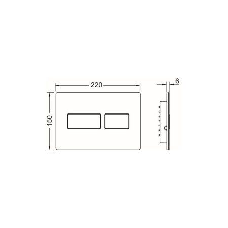 Кнопка смыва Tece TECEsolid 9240416 черный матовый