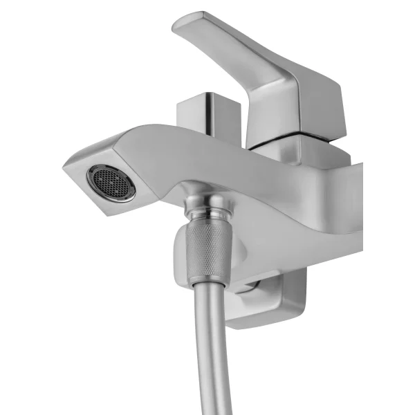 Смеситель для ванны Wonzon & Woghand Flex WW-88037072-BN с душевым гарнитуром, никель матовый