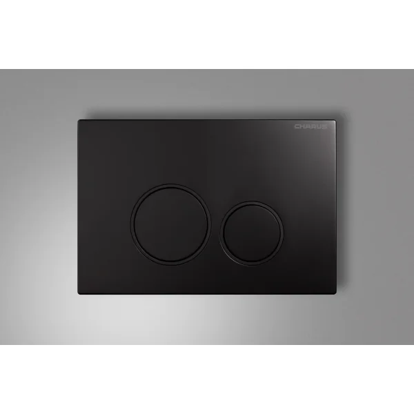 Кнопка смыва Charus Spazio FP.330.DW.02 для инсталляции, черный матовый