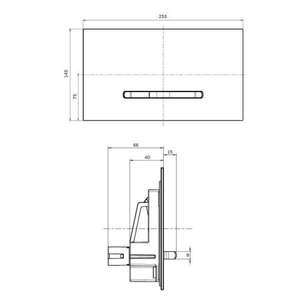 Кнопка смыва Villeroy & Boch ViConnect 922169N5 белый матовый