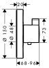 Термостат Hansgrohe ShowerSelect S 15741000 для душа хром