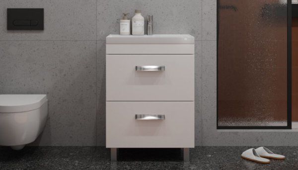 Тумба Velvex напольная Orlando 60, белый матовый (tn.ORL.CLA.60.2Y белый матовый)