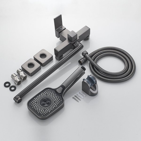 Смеситель для ванны Shevanik S9HW62XG2TMI, оружейная сталь