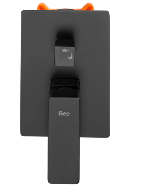 Душевая система скрытого монтажа REA ORIX BLACK + BOX черный матовый, REA-P8465