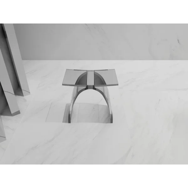 Стульчик для ванной Abber Kristall AT1739Perle прозрачный