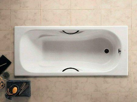 Ванна чугунная Roca Malibu 2333G0000 170х70 см с п/скользящим покрытием и отверстиями для ручек