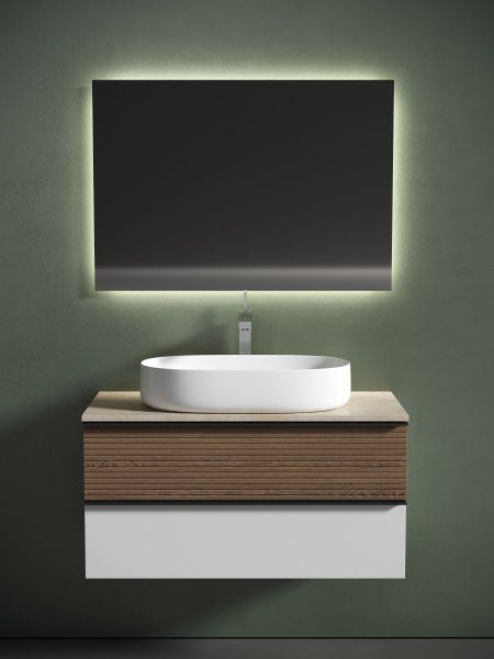 Столешница для ванной комнаты SANCOS  1000х460 ,  TT100A2X