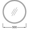 Зеркало Jacob Delafon Odeon Rive Gauche EB1176-BLV 50 черный