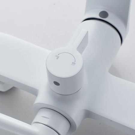 Смеситель для ванны однорычажный  Shevanik S4322C, Белый