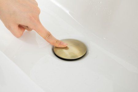 Донный клапан для раковины универсальный  Frap F62-4, бронза