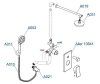 Встраиваемая душевая система WasserKRAFT A14131 хром