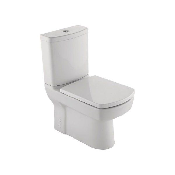 Унитаз напольный Kale BASICS безободковый в комплекте с бачком, сиденьем микролифт с арматурой