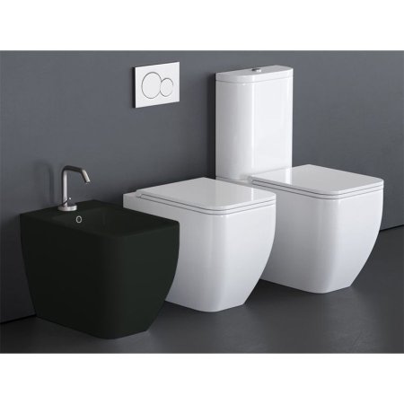 Биде напольное Scarabeo Teorema 2.0 513949 черный матовый