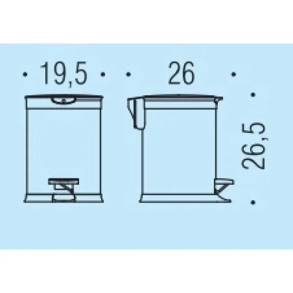 Мусорное ведро 3л Colombo Design B9212.IX