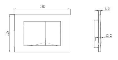 Клавиша смыва для инсталляции Esbano VRT-29SC хром