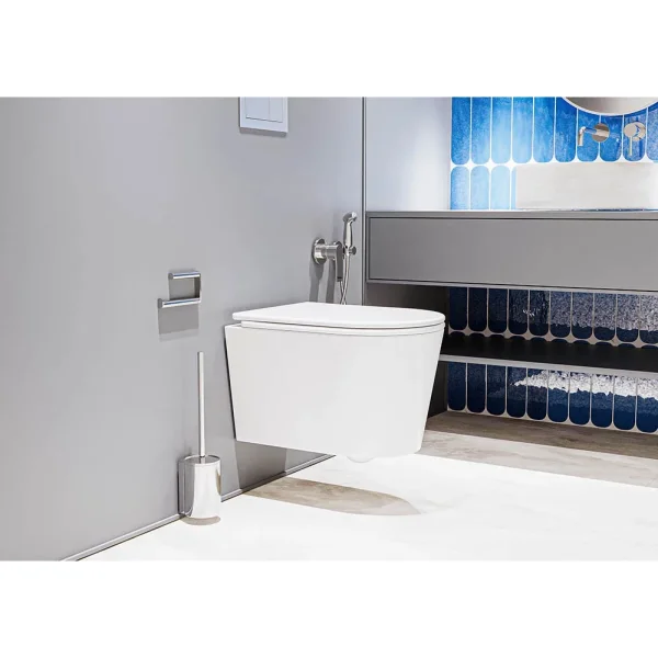 Унитаз подвесной Veconi Ruga VRU-52T безободковый, торнадо, с сиденьем микролифт, белый