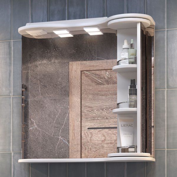 Шкаф VIGO навесной с зеркалом Callao 700 с поворотной полкой (zsh.CAL.70.El)