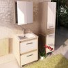 Тумба-умывальник COMFORTY "Тулуза-60" сосна лоредо с раковиной "Quadro 60 "