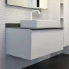 Тумба-умывальник COMFORTY Comforty Милан-90 белая со светло-серой столешницей с раковиной Comforty 78189