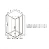 Душевой уголок Ravak Blix Slim BLSRV2-80 X1LM40C00Z1 Transparent, хром
