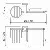 Держатель туалетной бумаги WasserKRAFT Lippe K-6559 хром